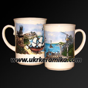 Чашки крымской тематики,  чашки с подписями городов Крыма и Украины